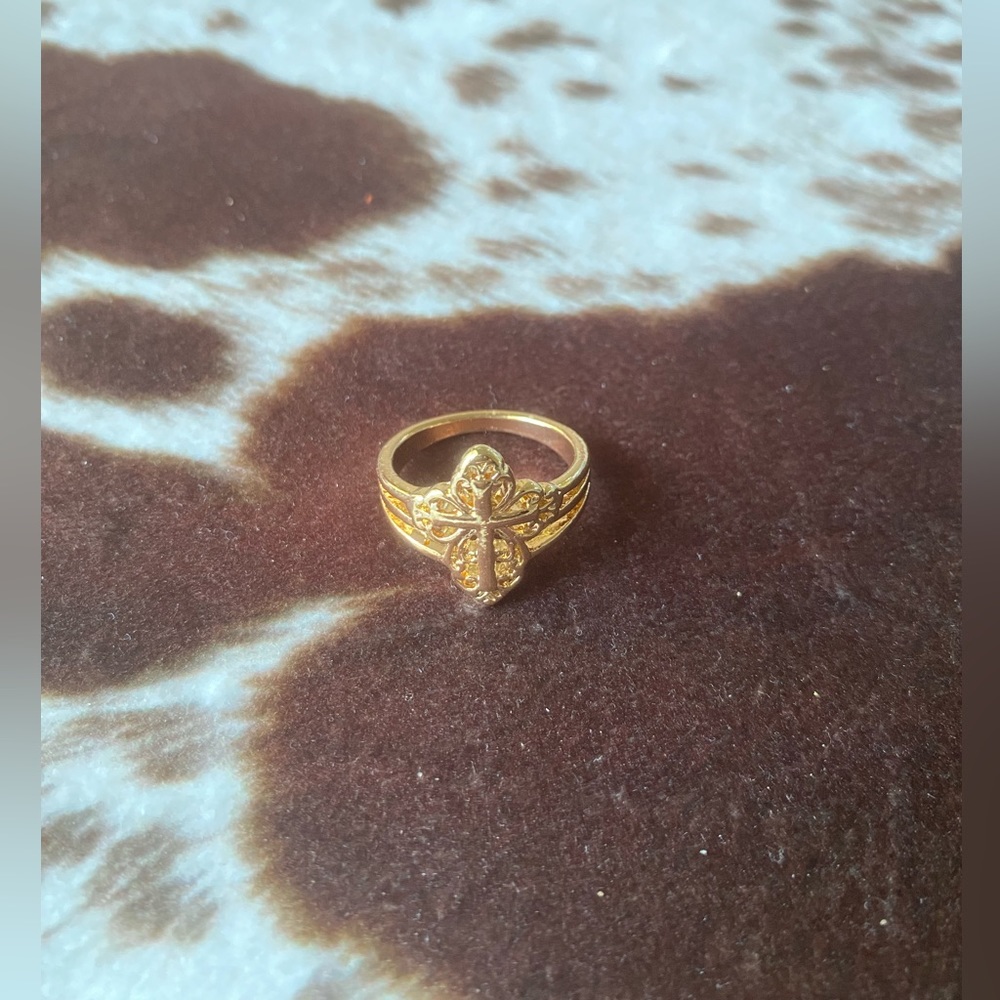 Shein Golden Cross Ring
